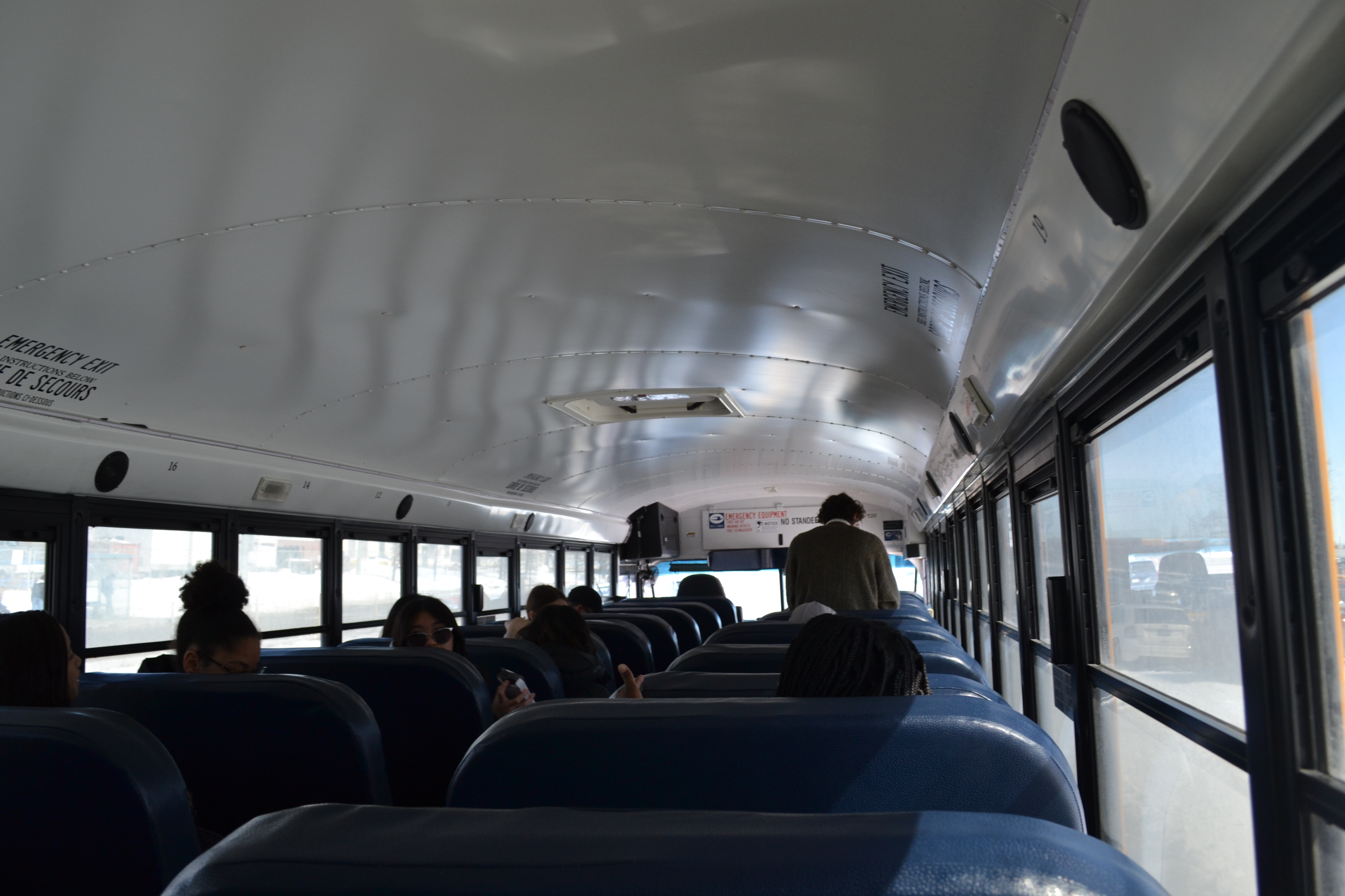 Inside the bus